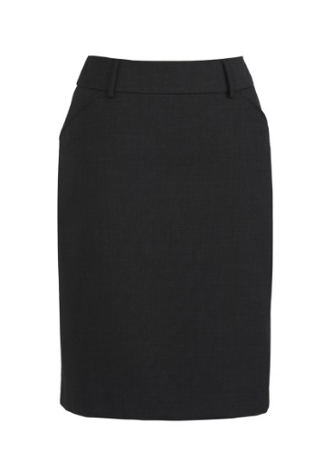 Picture of Biz Corporates Ladies Multi Pleat Comfort Wool Stretch Skirt