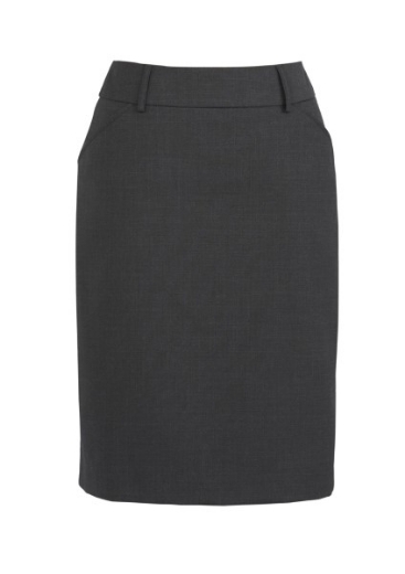 Picture of Biz Corporates Ladies Multi Pleat Comfort Wool Stretch Skirt