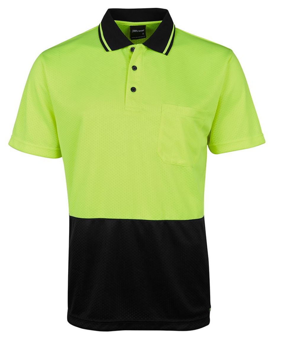 Picture of JB's Hi Vis Jacquard Non-Cuff Short Sleeve Polo
