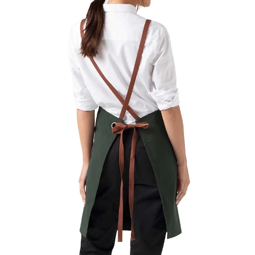 Picture of Tom Bib Apron - Forest - Loop Strap - Tan