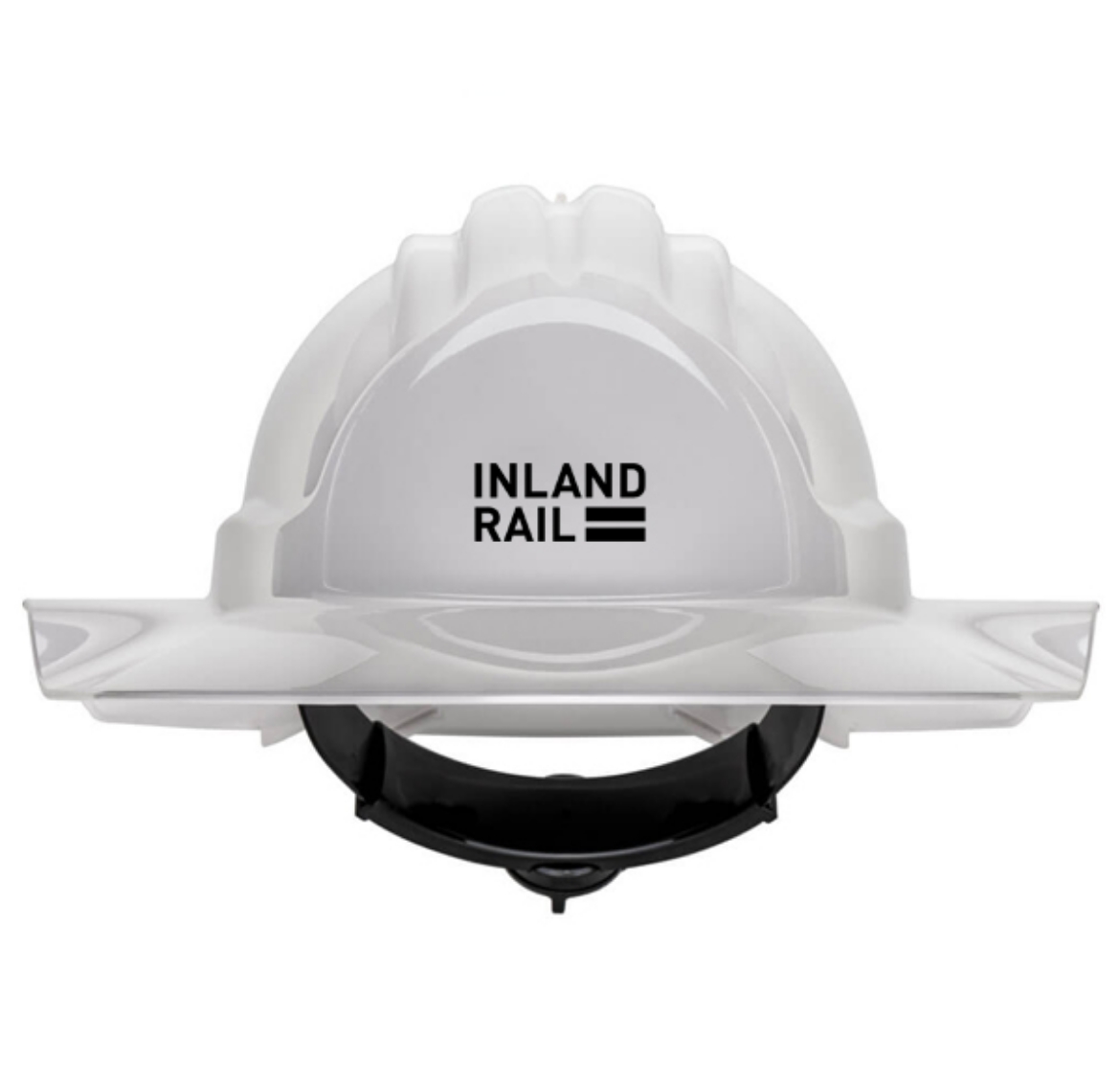 Picture of Tuffgard Broadbrim Hard Hat Vented White Inland Rail Logo 1 Colour Print