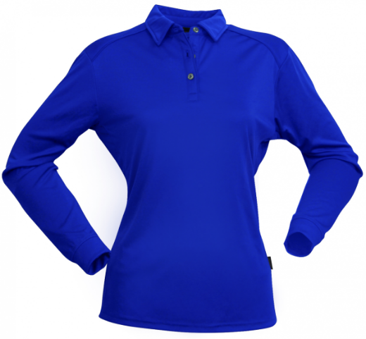 Picture of Stencil Ladies Freshen Polo Shirt Long Sleeve