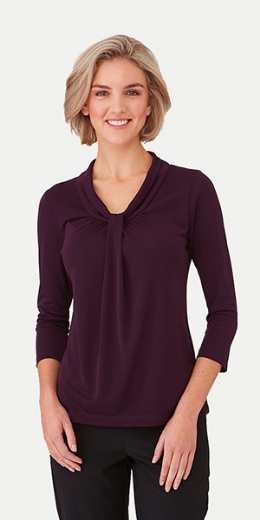 Picture of City Collection Ladies Pippa Knit Top 3/4 Sleeve