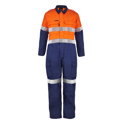 Picture of Flame Buster Torrent Hi Vis Two Tone Coverall With FR Reflective Tape HRC 2 ATPV 9cal/cm2