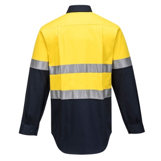 Picture of Prime Mover Hobart Hi-Vis Contrast Shirt L/S