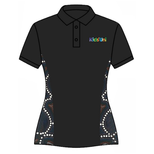 Picture of Indigenous Ladies Sublimated Cotton Polo including embroided Logos Front & Back