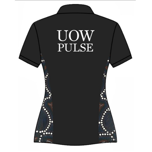 Picture of Indigenous Ladies Sublimated Cotton Polo including embroided Logos Front & Back
