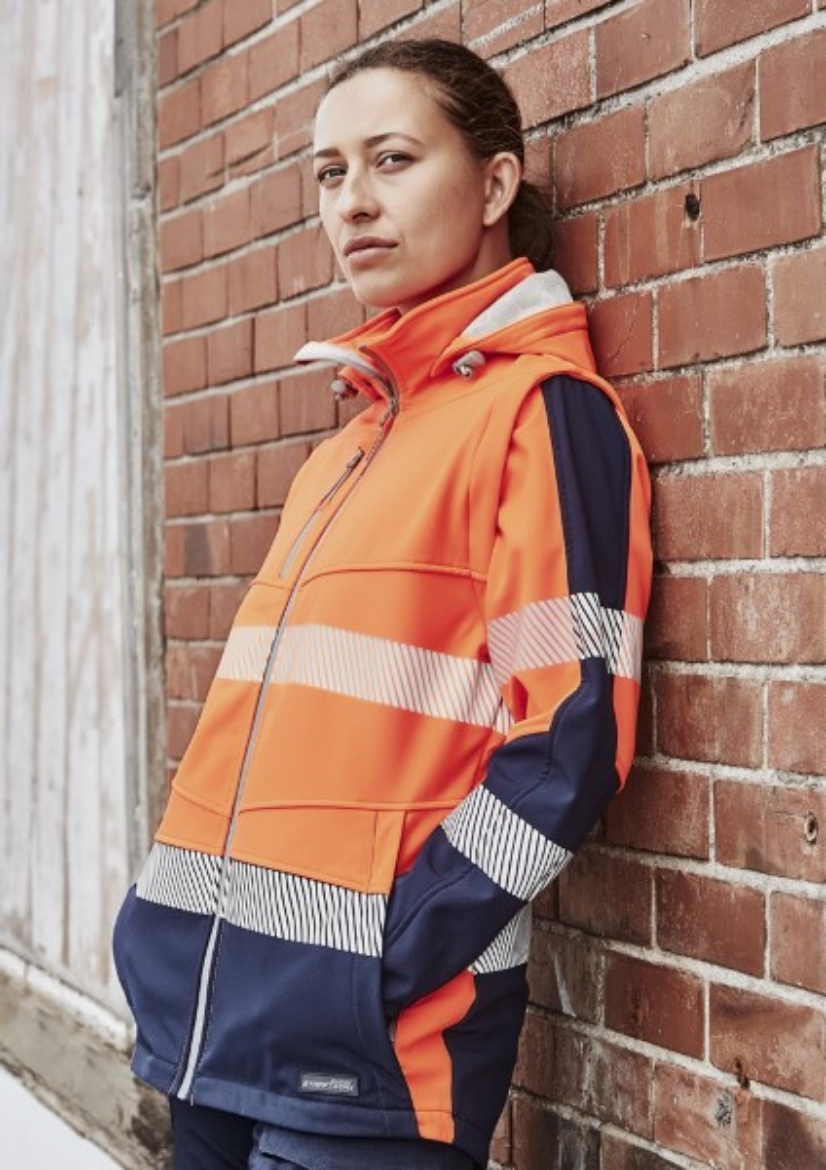 Picture of Syzmik Workwear Womens Streetworx 2 in 1 Stretch Softshell Jacket