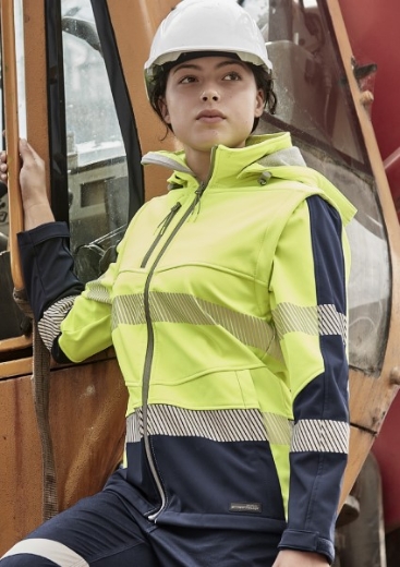 Picture of Syzmik Workwear Womens Streetworx 2 in 1 Stretch Softshell Jacket