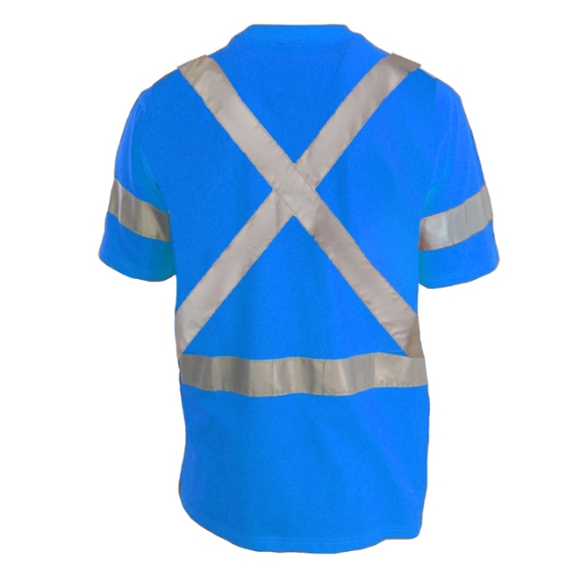 Picture of Brandworx Tee 100% Cotton with Pocket X Reflective Tape Aqua Including GM3 Logo