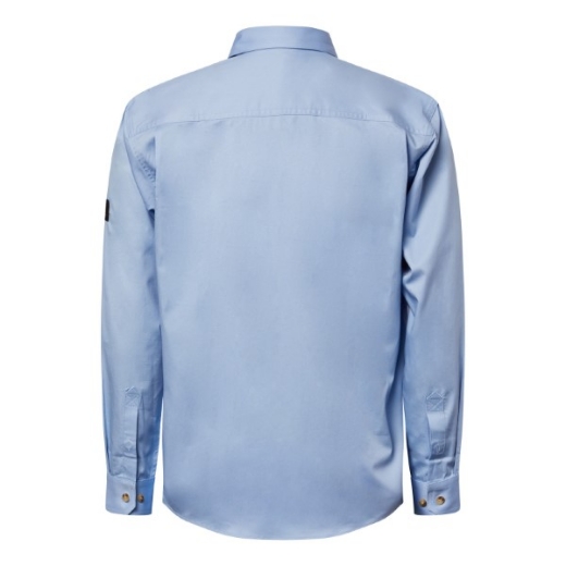 Picture of Workcraft Lightweight Long Sleeve Closed Front Cotton Drill Shirt