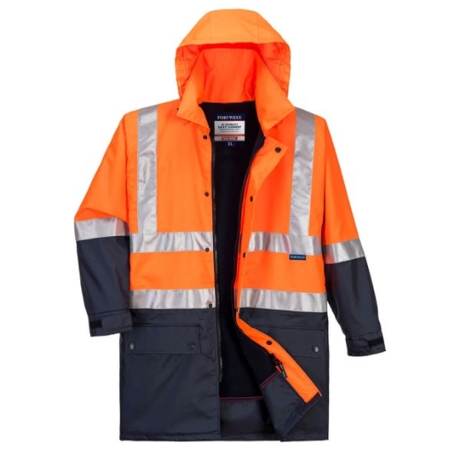 Picture of Prime Mover Hi-Vis Polar Fleece Lined Contrast Traffic Jacket