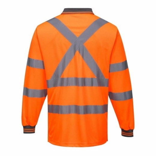 Picture of Portwest Polo Shirt Micromesh with X Pattern Reflective Tape