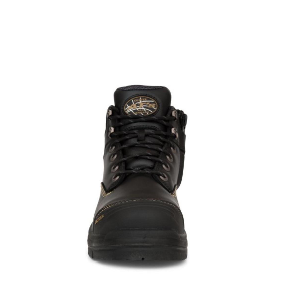 Picture of Oliver At's 130mm Lace up Zip Side Hiker Boot Black
