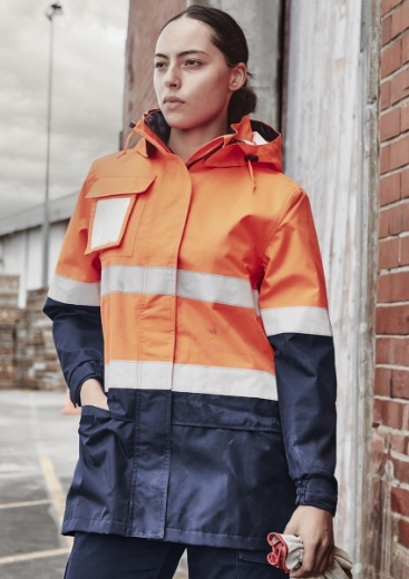 Picture of Syzmik Ladies Hi Vis Ultralite Waterproof Jacket