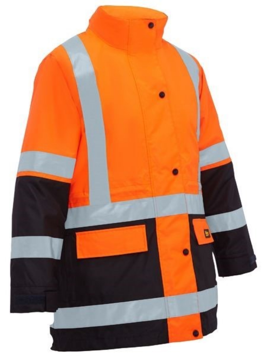 Picture of Bisley Ladies Taped Hi Vest 5 in 1 Rain Jacket