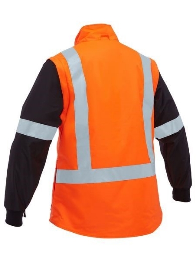 Picture of Bisley Ladies Taped Hi Vest 5 in 1 Rain Jacket