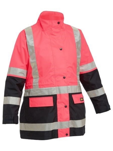 Picture of Bisley Ladies Taped Hi Vest 5 in 1 Rain Jacket