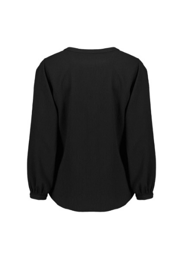 Picture of Biz Corporates Ladies Ruche Long Sleeve Tunic Blouse