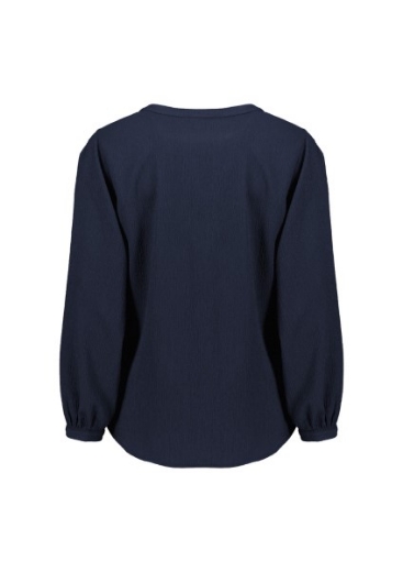 Picture of Biz Corporates Ladies Ruche Long Sleeve Tunic Blouse