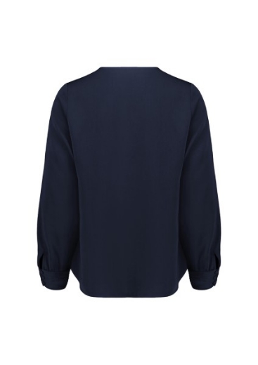 Picture of Biz Corporates Ladies Evelyn Long Sleeve Key Hole Blouse