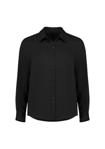 Picture of Biz Corporates Ladies Long Sleeve Button Down Blouse