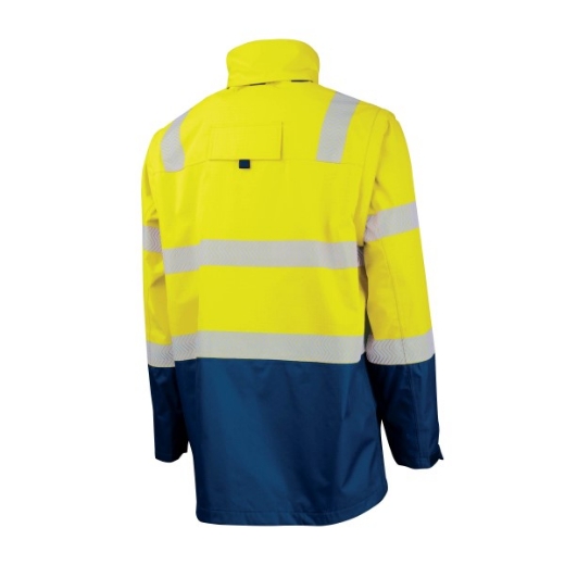 Picture of BOOL Hi Vis Parka Flame Retardant & Anti-Static Fabric FR Reflective Tape with Zip-Off Sleeves. PPE 3, 26.0 cal/cm2