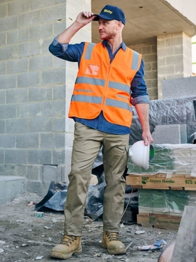 Picture of Bisley Stretch Cotton Drill Elastic Waist Cargo Work Pant