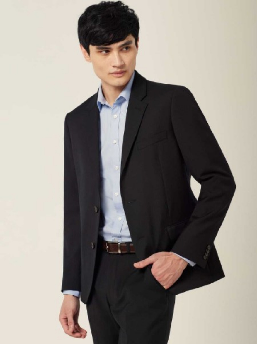 Picture of NNT Wool Blend Twill Tailored 2 Button Jacket