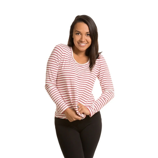 Picture of Bamboo Textiles Ladies Long Sleeve  Lottie TShirt