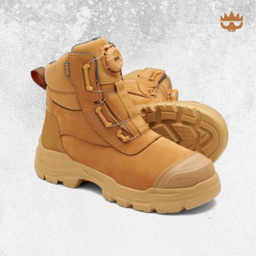 Picture of Blundstone Unisex ROTOFLEX Lace up Boot Wheat 150mm Vibram Sole