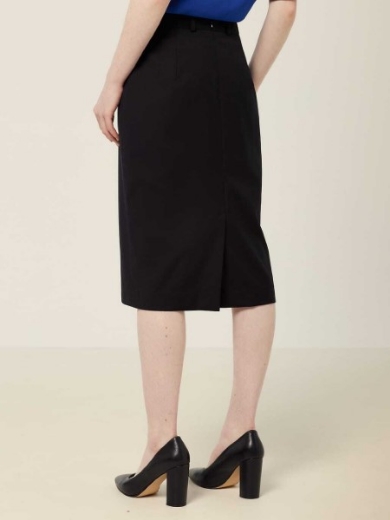 Picture of NNT Wool Blend Twill Secret Waist Midi Skirt